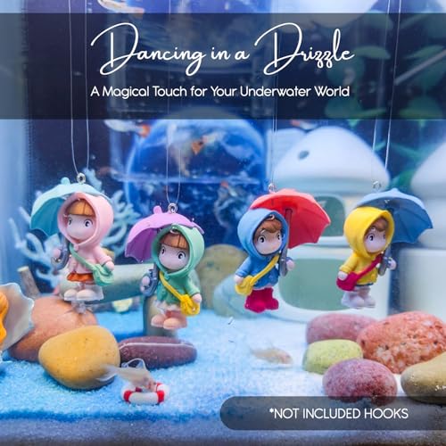 Ekhasa Nostrae Rainy Day Miniature Toys & Cute Miniatures Decorative Items | Small Figurines for Home Decor | Desk Decoration Miniature Things, Gifts & Mini Showpieces Desk Decor (Set of 4) - Image 5