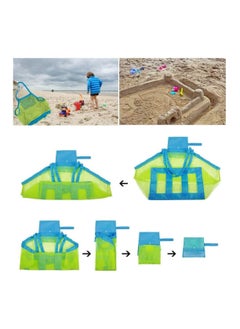 SYOSI Mesh Extra Large Beach Bag Tote Bag for Carrying Beach Toys Grocery Shopping Picnic Vacation Mesh Beach Bag and Tote for Sand Toys Beach Net for Kids  - Image 2