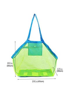 SYOSI Mesh Extra Large Beach Bag Tote Bag for Carrying Beach Toys Grocery Shopping Picnic Vacation Mesh Beach Bag and Tote for Sand Toys Beach Net for Kids  - Image 5