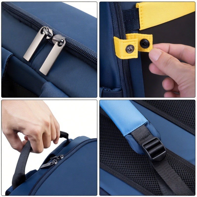 LED Display Backpack: 14.5L Dark Blue Waterproof Polyester Backpack - DIY Pixel Art Animation Backpack for School Teens Outdoor Day Trips - Image 5