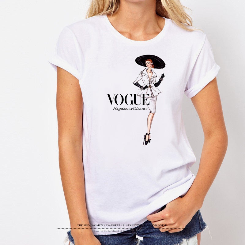 Wish women's fashion women's short sleeve t-shirt a generation of S-3XL - Image 1