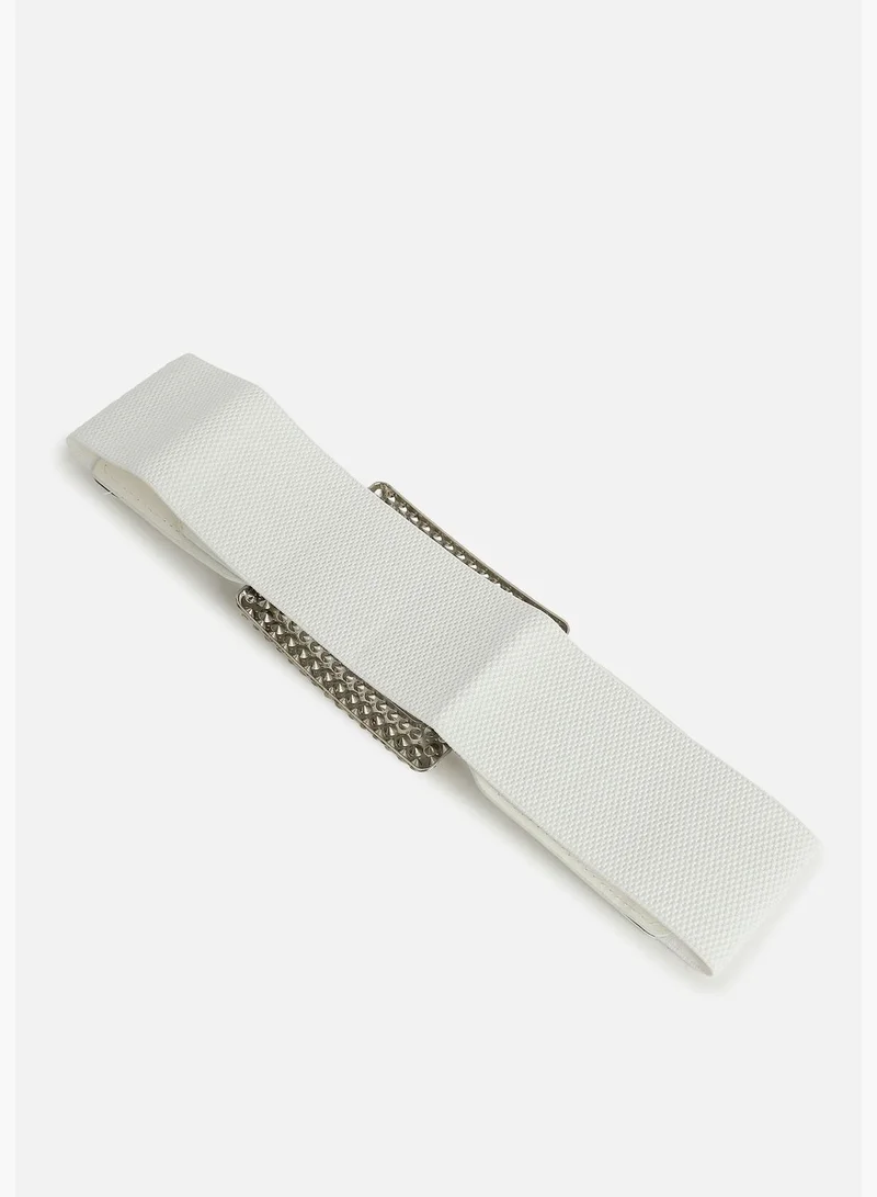 Haute Sauce Casual Solid Stretchable PU Leather Waist Belt For Women