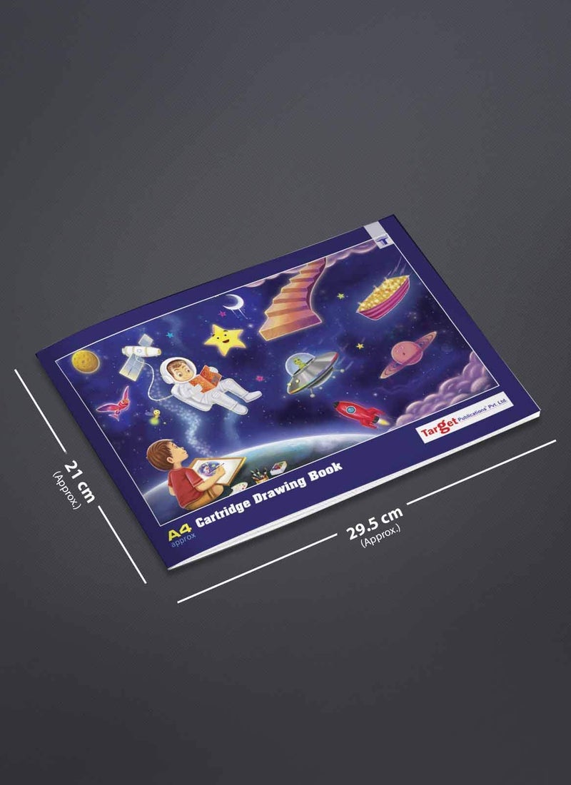 TARGET PUBLICATIONS A4 Blank Drawing Book for Kids and Artists | Sketch Book for Kids and Painters | 34 Pages | White Blank Unruled Pages | 29.5 x 21 cm Approx | Soft Cover | Sketching, Colouring & Painting | Pack of 6 - Image 2