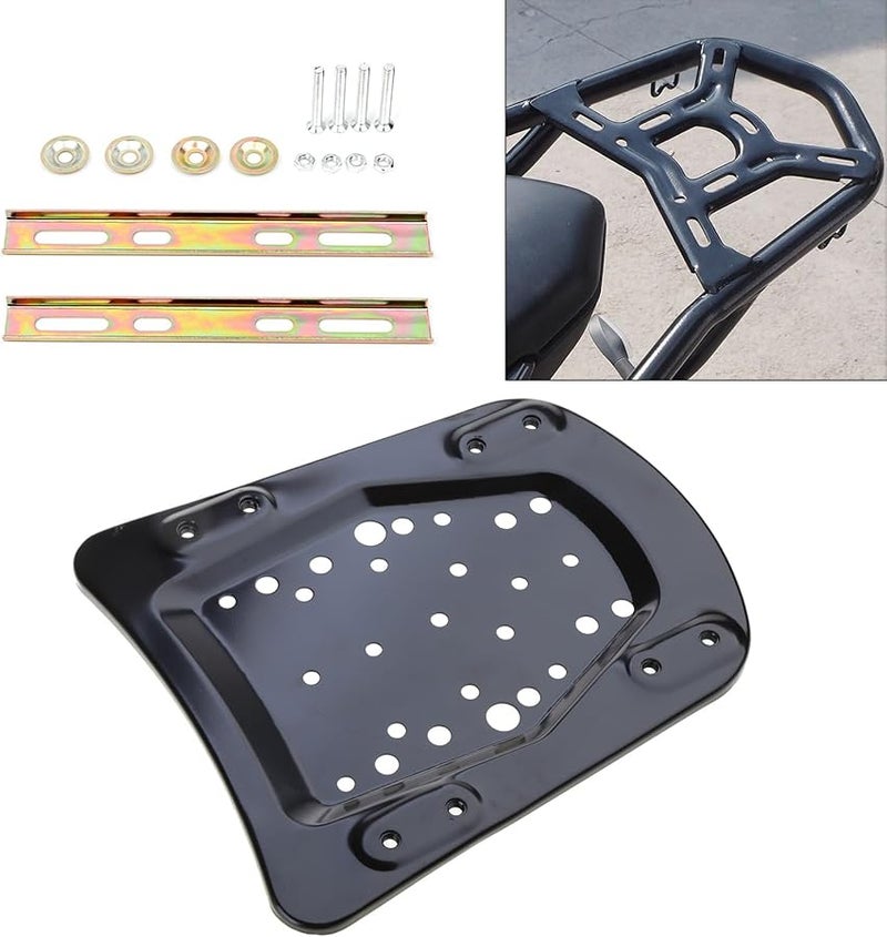 Motorcycle Tail Box Bracket High Strength Metal Base Plate With Spacer Screw - Image 3