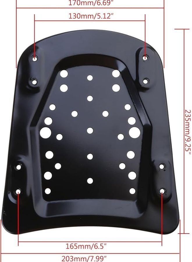 Motorcycle Tail Box Bracket High Strength Metal Base Plate With Spacer Screw - Image 5