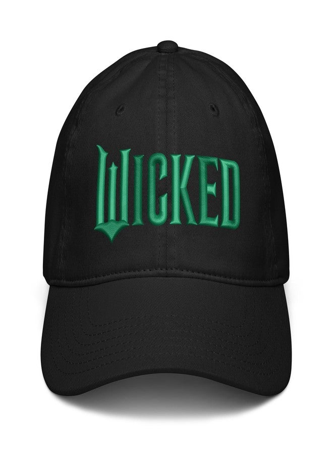 ويكد قبعة بيسبول سوداء قابلة للتعديل ومطرزة بشعار فيلم Wicked - Image 2