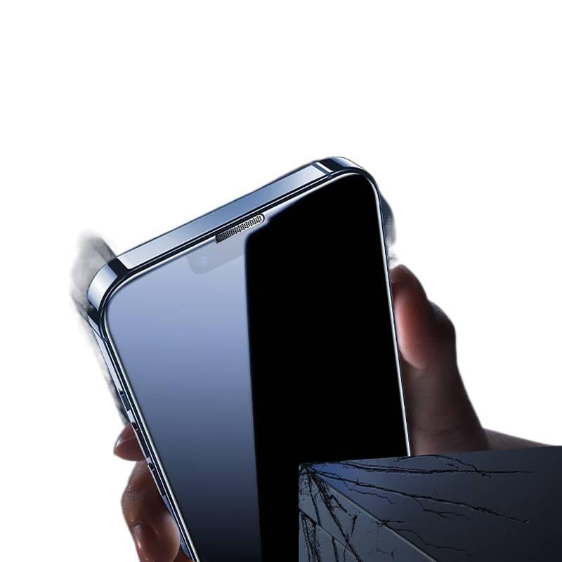SK Glass Phone Case for iPhone 14 / 14 Plus / 14 Pro / 14 Pro Max with Frosted and Anti-Peep plus Shockproof plus Anti-Fingerprint plus Drop Protection in Frosted - Image 5