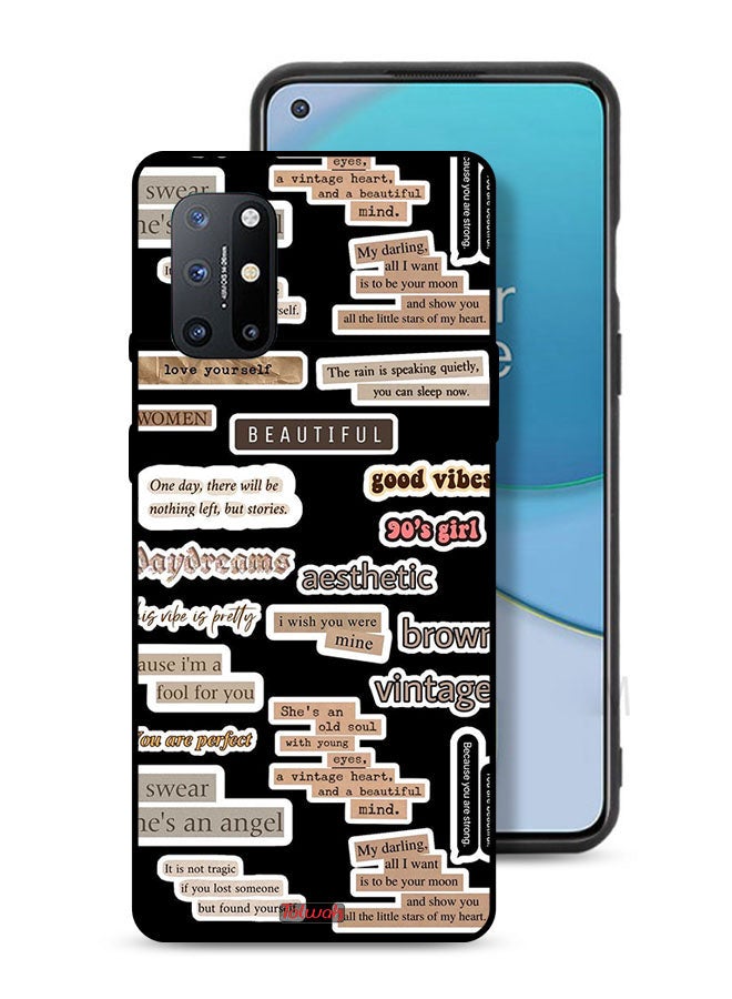 Tolwak OnePlus 8T Plus 5G Protective Case Cover Beautiful Quotes Stickers - Image 1