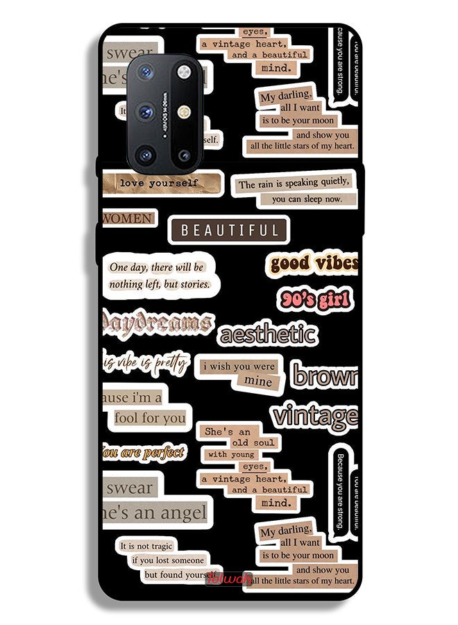 Tolwak OnePlus 8T Plus 5G Protective Case Cover Beautiful Quotes Stickers - Image 2