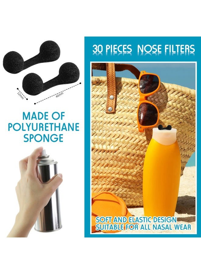 Nuanchu 30 Pieces Disposable Nose Filters Spray Tanning With Softness Sponge Nose Filter for Sunless Nosebleed Airbrush Tanning - Image 2