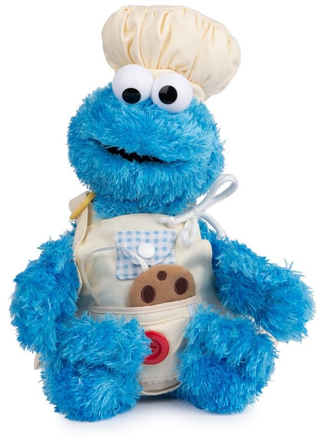 GUND Sesame Street Official Cookie Monster Teach Me Plush Premium Plush Toy For Ages 1 & Up Blue 15” - Image 4