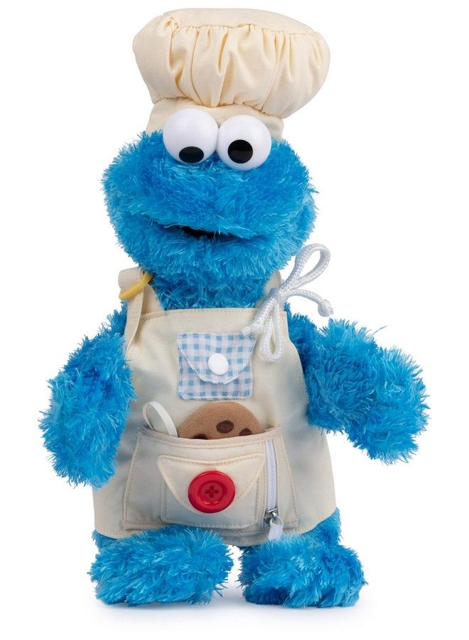 GUND Sesame Street Official Cookie Monster Teach Me Plush Premium Plush Toy For Ages 1 & Up Blue 15” - Image 3