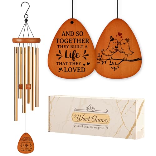 Aurahouse Wedding Gifts Wind Chimes Engagement Wedding Gifts for Couples 2026 Newlyweds Bridal Shower Gift for Bride Anniversary Registry Gift for Couple - Image 1