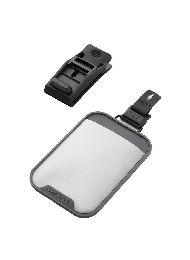 ALPAKA HUB Cardholder - Waterproof and Versatile Card Wallet - Front Pocket for ID Tag or Transport Card - Back Pocket Holds 2 to 4 Cards - Includes HUB Clip - Image 1