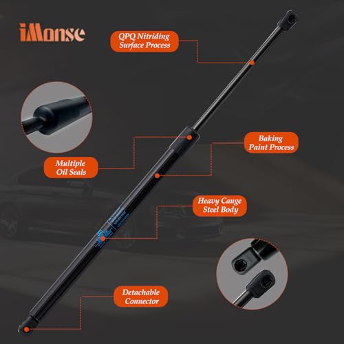 iMonse Rear Hatch Struts - 6156 Compatible with 2007-2014 Chevrolet Suburban 1500, Tahoe, GMC Yukon - Image 4