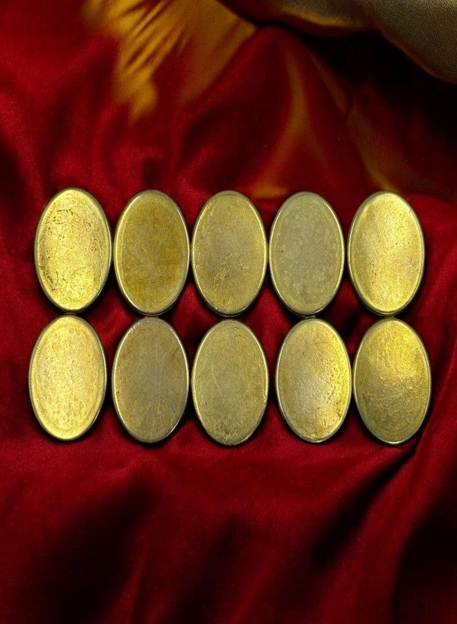 REENA Big 20mm Plain Golden 10pc Jeans Button Pack of 10 No Sew Jeans Tack Buttons 20 mm Show Jeans Glossy Buttons Hammer on Set with Rivets (Big 20mm Plain Golden 10pc) - Image 3
