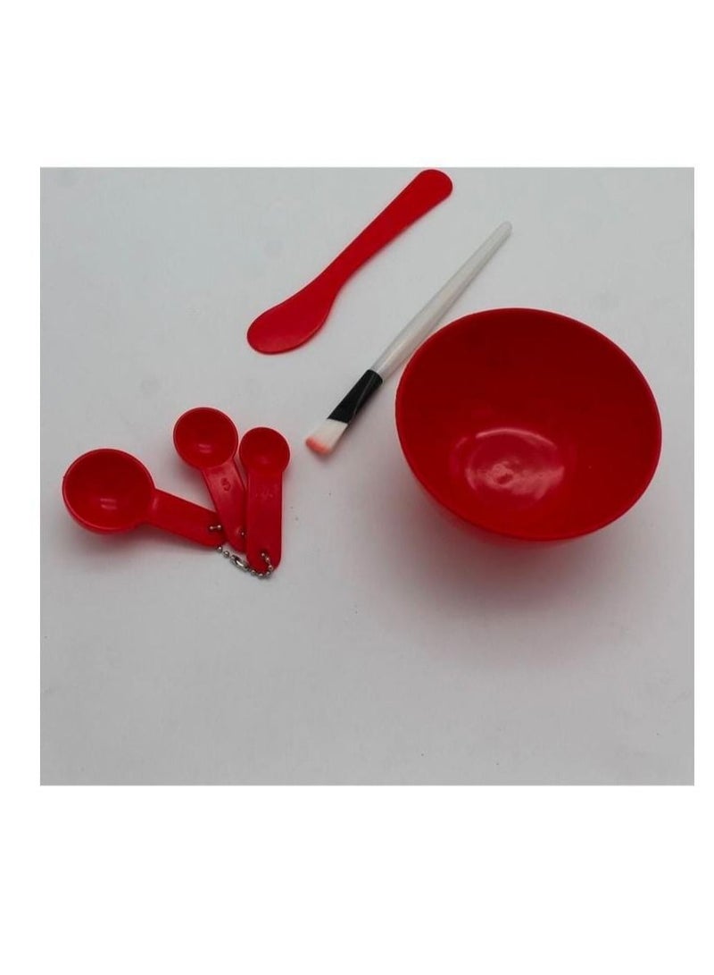 إحساس طقم أدوات خلط قناع مكياج مكون من 6 قطع أحمر - Image 3