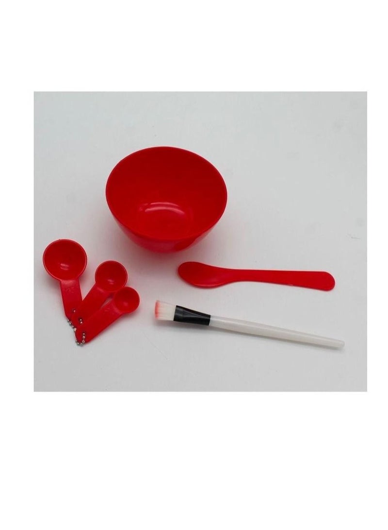 إحساس طقم أدوات خلط قناع مكياج مكون من 6 قطع أحمر - Image 1