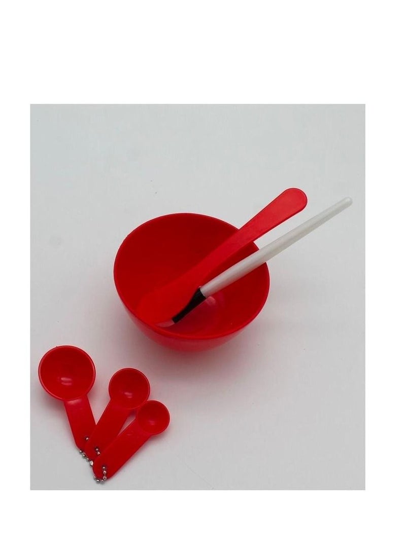 إحساس طقم أدوات خلط قناع مكياج مكون من 6 قطع أحمر - Image 2