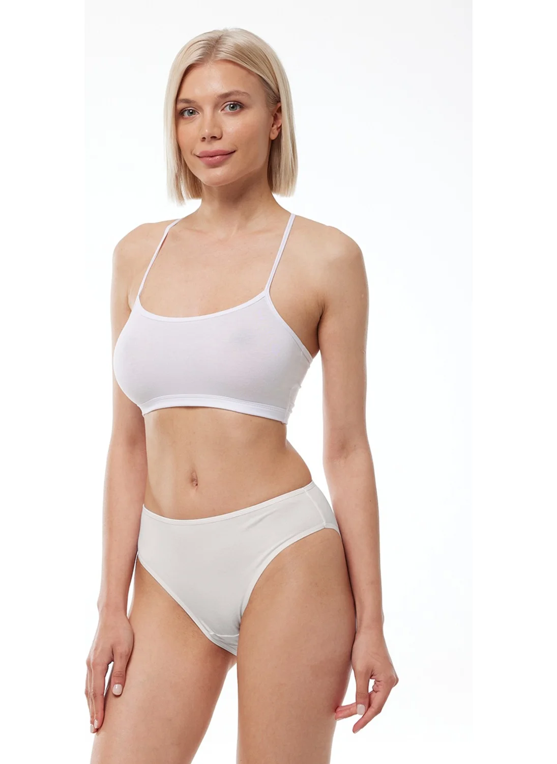 مالابادي Women's Ecru 2 Pack Normal Waist Modal Slip Panties 1028 2M1028