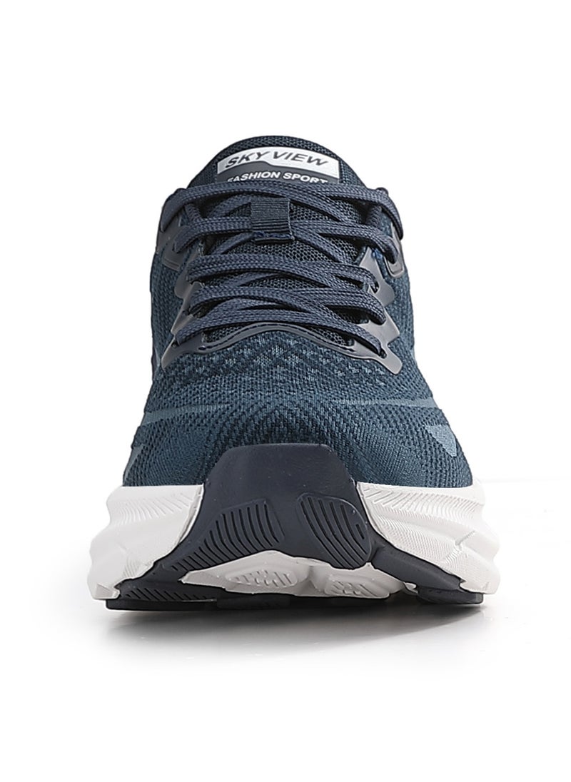 Sky View Athlesiure Supportive Men And Women Hands Free Slip-ins Running Shoes Unisex Cushioned Breathable Athletic Fashion Sneakers Non Slip Walking Tennis Shoes Blue  - Image 3