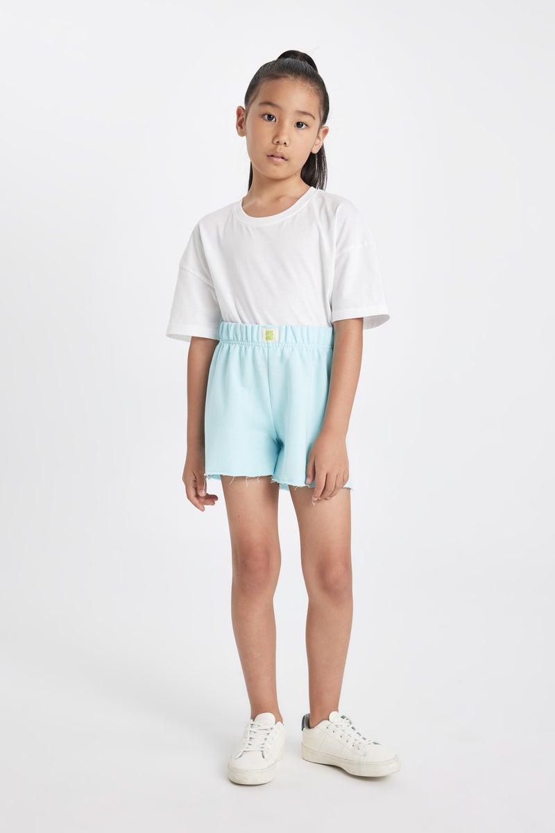 DeFacto Girl Woven Labeled Shorts - Image 1