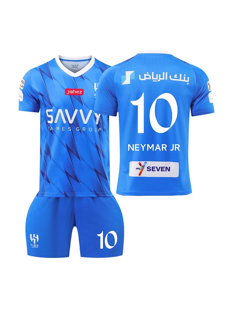 M MIAOYAN M MIAOYAN Neymar Riyadh Crescent No. 10 Jersey Adult Football Jersey Set - Image 1