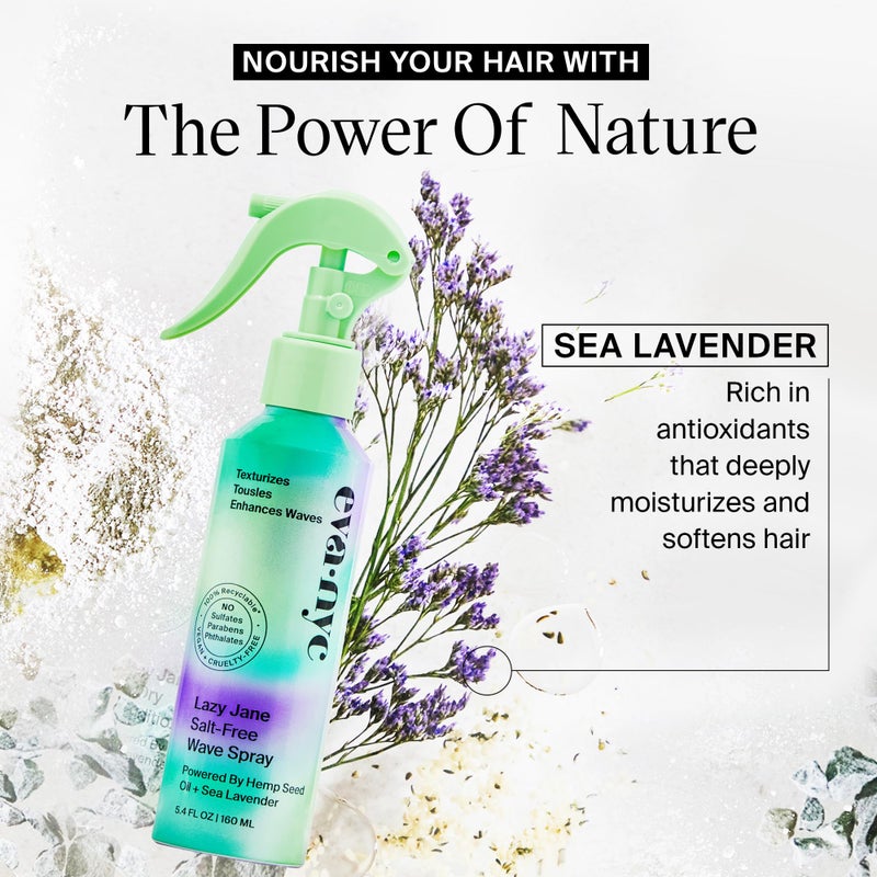 Eva NYC Lazy Jane Wave Spray, Salt-Free Texture , Non-Sticky & GMO-Free Wavy Hair Products, Vegan for Women, 5.4 oz - Image 3
