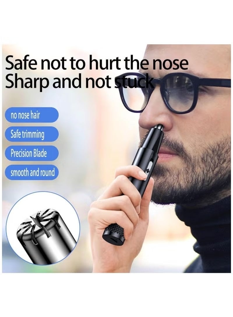 Electric Men's Nose Hair Trimmer Facial Hair Remover for Eyebrows Ears Nose Easy Cleaning - Image 5