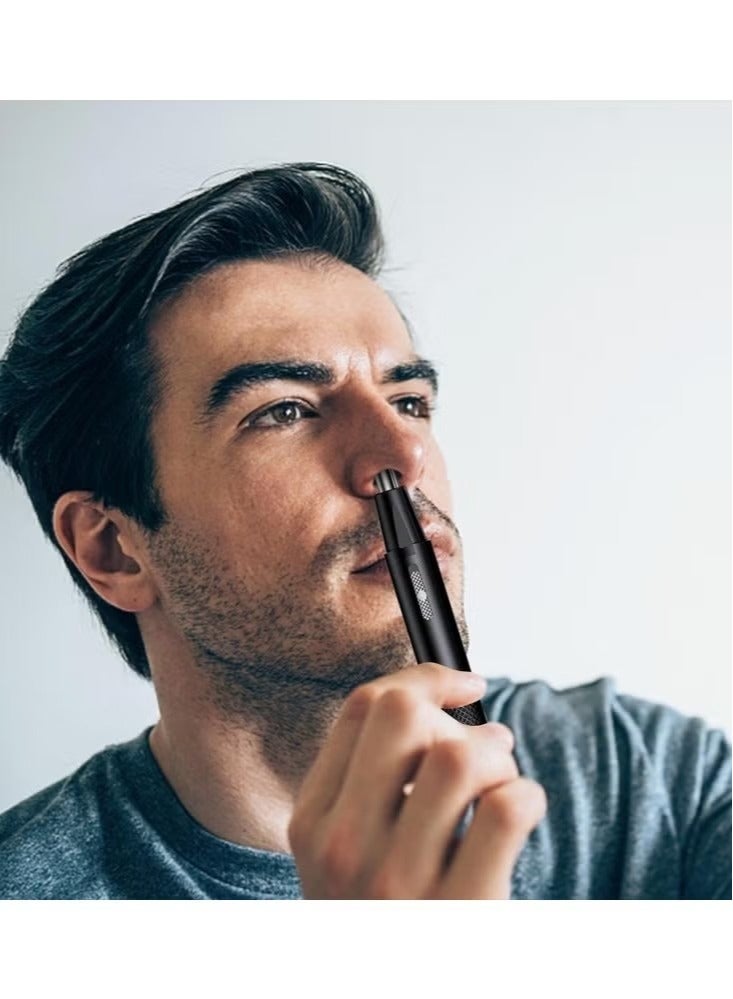 Electric Men's Nose Hair Trimmer Facial Hair Remover for Eyebrows Ears Nose Easy Cleaning - Image 4