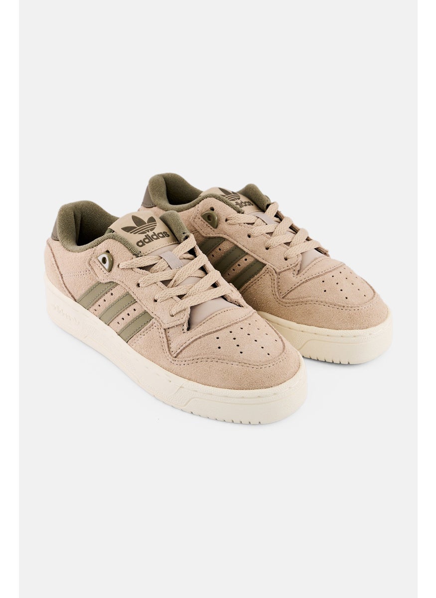 adidas Originals - Kids Boy Rivalry Low Lace Up Outdoor Shoes, Beige - Image 1