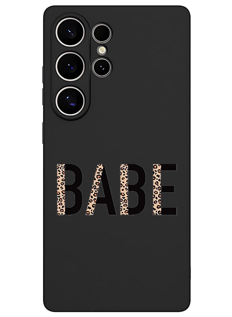 Theodor Protective Slim Fit Case Liquid Silicone Cover with Full Body Protection Anti-Scratch Shockproof Case For Samsung Galaxy S25 Ultra (Black) - Babe - Image 1