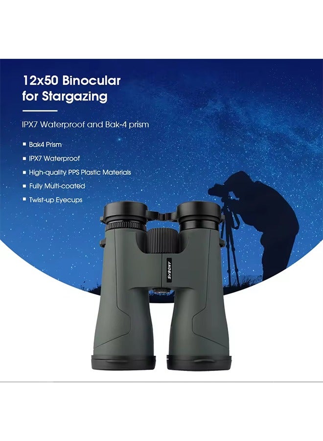 SVBONY SVBONY Telescope SA203 12x50 Binoculars Professional Powerful BAK4 IPX7 Waterproof Camping Equipment for Birdwatching Stargazing - Image 5