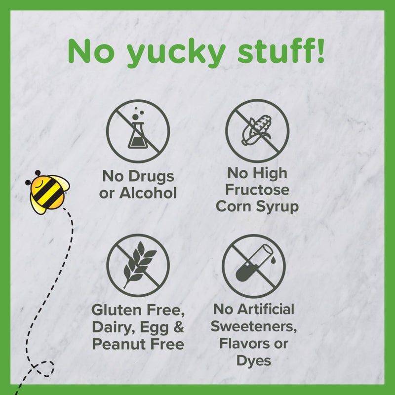 Zarbee's Children's Honey Cough Syrup + Mucus Daytime for Kids 2+ + Dark Honey, Ivy Leaf, Zinc & Elderberry, #1 Pediatrician Recommended, Drug & Alcohol-Free, Mixed Berry Flavor, 4 fl. oz - Image 4