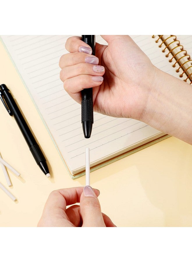 Eersida 2 Packs Eraser And Refill Round 3.8 Mm Pen Style Eraser With Refill Mechanical Retractable Eraser Art Eraser For Artists Drawing Painting Students Teacher Adult Children Office School Home - Image 5