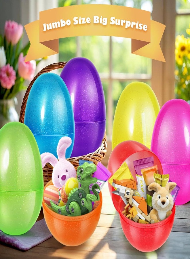 AuroTops 8 Pcs Jumbo Easter Eggs,10 Inch Easter Eggs, Plastic Fillable Easter Egg, Empty Big Easter Egg for Easter Basket Stuffers Easter Decoration, Easter Hunt Party Favors - Image 5