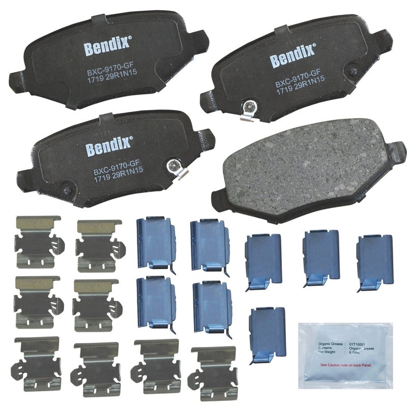 Bendix Priority1 CFC1719 Ceramic Rear Brake Pads for Chrysler Town & Country 2016-2012, Dodge Grand Caravan 2016-2012, Journey 2013, Ram C/V 2015-2012, Volkswagen Routan 2014 - Image 3