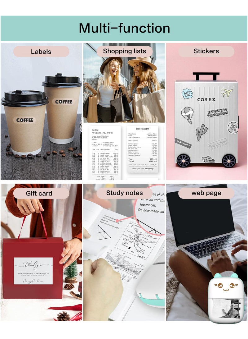 Mini Bluetooth Inkless Thermal Printer - Image 5