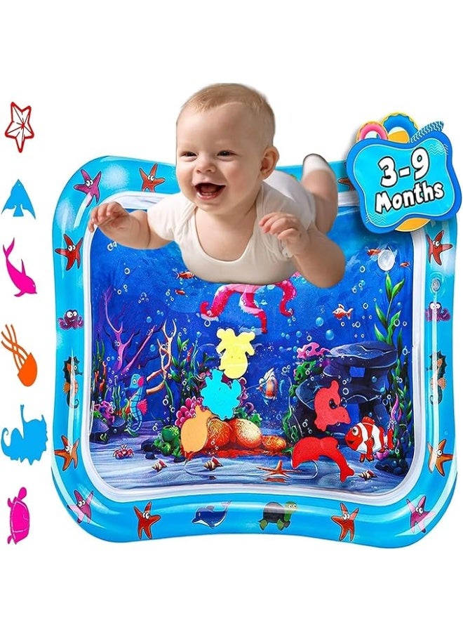 كيدز زون سجادة مائية قابلة للنفخ لوقت الحبو للأطفال من كيدز زون- ألعاب حسية للرضع والأطفال الصغار لأنشطة التطور المبكر | مناسبة لعمر 3 إلى 12 شهر (70 × 51) - Image 5
