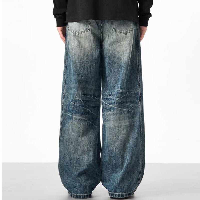 Unisex Classic Denim Jeans Loose Fit Daily Outdoor Wear - Image 5