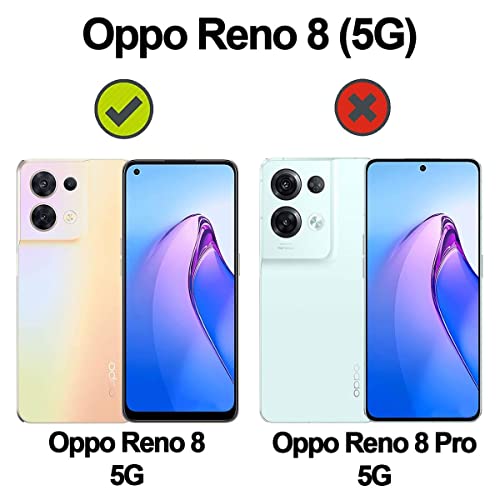 REALCASE Oppo Reno 8 5G Back Cover Case | Stylish Frameless Matte Hard Back Skin | Soft TPU Shock Proof Bumper Back Cover for Oppo Reno 8 5G (F-Black) - Image 2