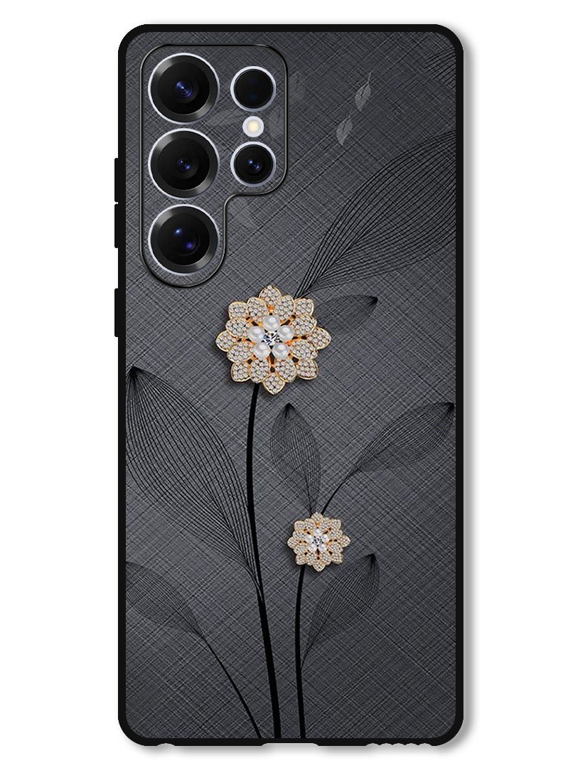 Theodor Protective Case Anti Scratch Shock Proof Bumper Cover For Samsung Galaxy S25 Ultra Diamond Flowers - Image 1