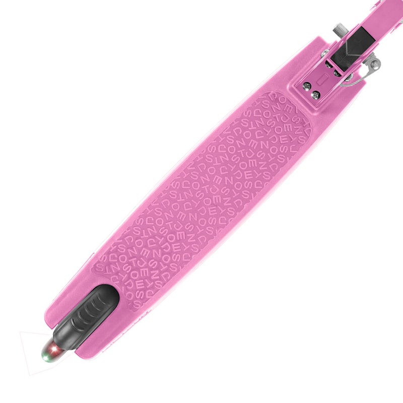 Jetson Scooters - Jupiter Kick Scooter (Pink) - Collapsible Portable Kids Push Scooter - Lightweight Folding Design with High Visibility RGB Light Up LEDs on Stem, Wheels, and Deck - Image 2
