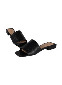 CARRANO Carrano Ladies Open Mule Low Heel Croco Print Leather 468001 Pint0102  - Image 2
