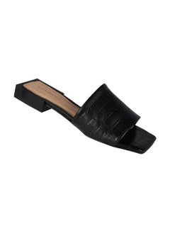CARRANO Carrano Ladies Open Mule Low Heel Croco Print Leather 468001 Pint0102  - Image 1