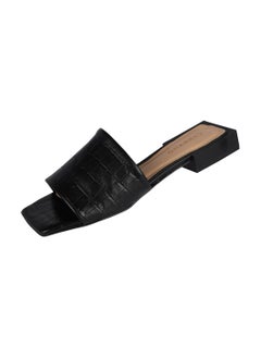 CARRANO Carrano Ladies Open Mule Low Heel Croco Print Leather 468001 Pint0102  - Image 3