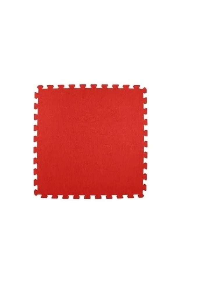 TA SPORT - Interlocking Rubber Tiles 100Cmx100Cmx16Mm (Red). - Image 1