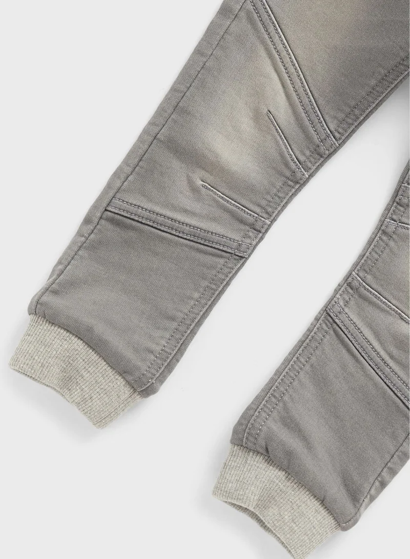 mothercare Grey-Wash Denim Jogger Jeans