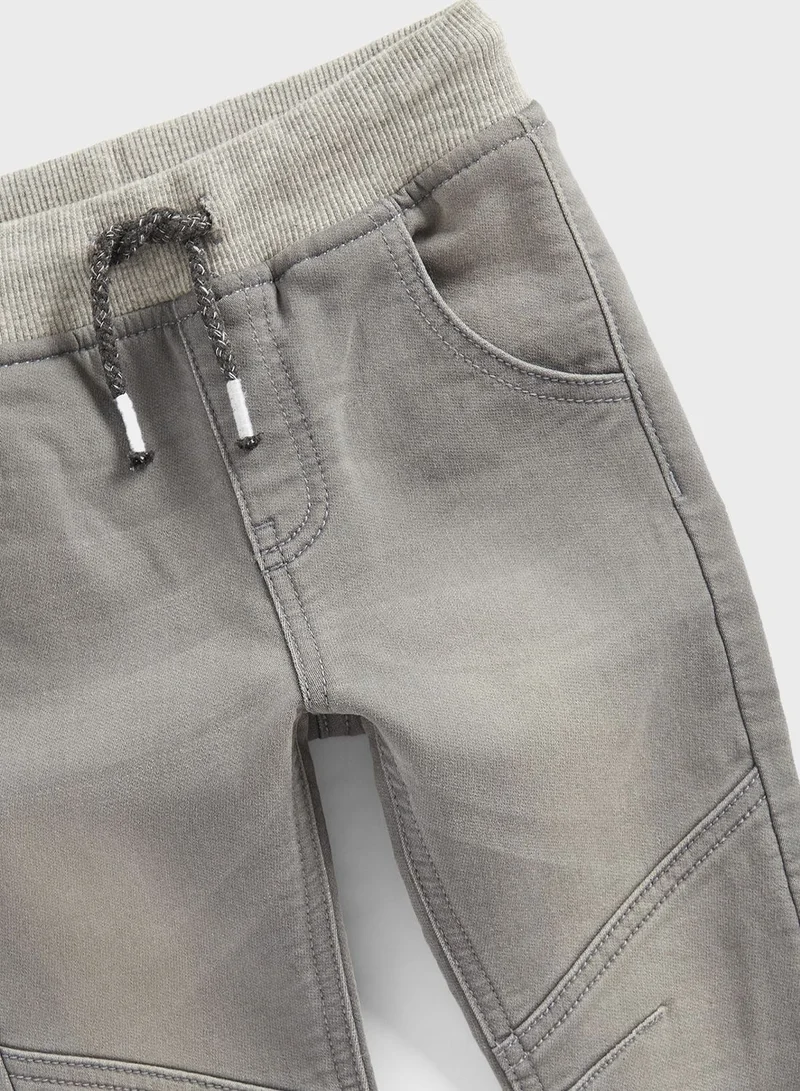 mothercare Grey-Wash Denim Jogger Jeans