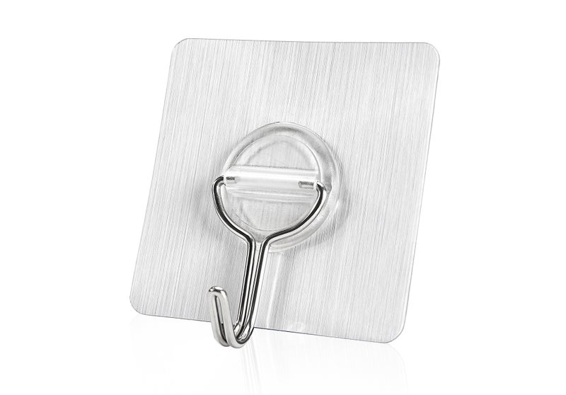Easy Install Adhesive Utility HooksSilver brushed bulk Silver brushed bulk 